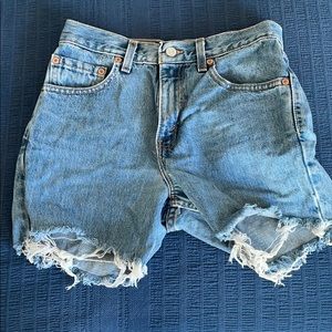 Levi’s distressed vintage shorts
